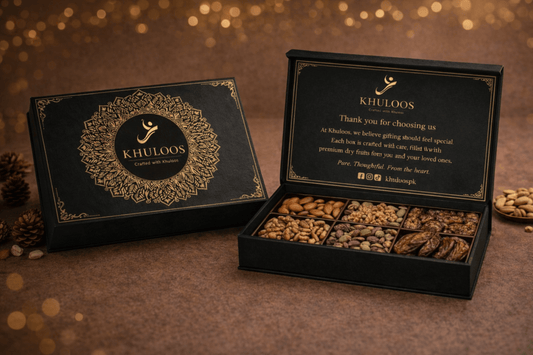 Khuloos Premium Dry Fruit Gift Box (Black) - Khuloos