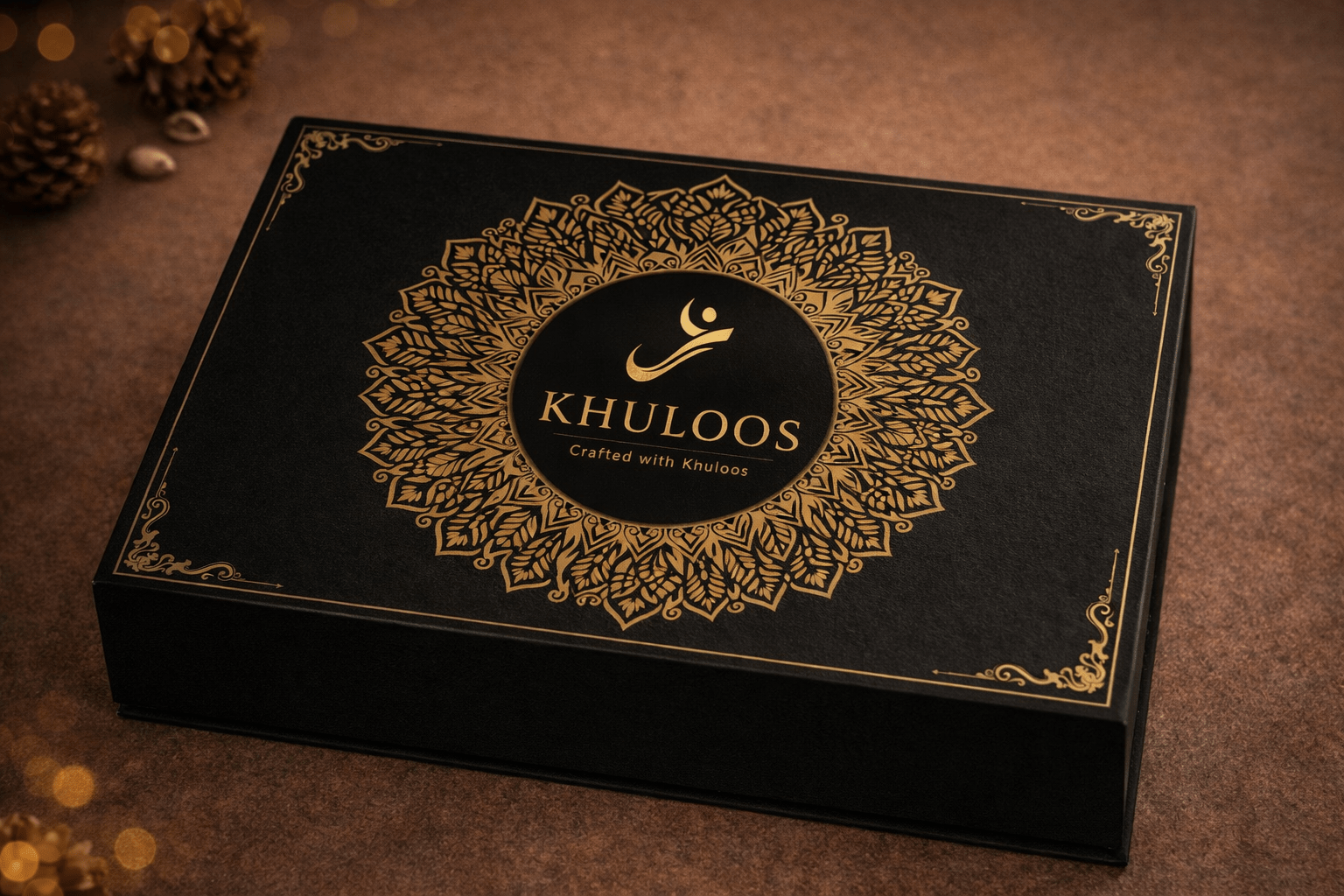 Khuloos Premium Dry Fruit Gift Box (Black) - Khuloos